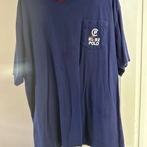 Ralph Lauren Navy RL-92 Polo Pocket Tee - Men's Short Sleeve